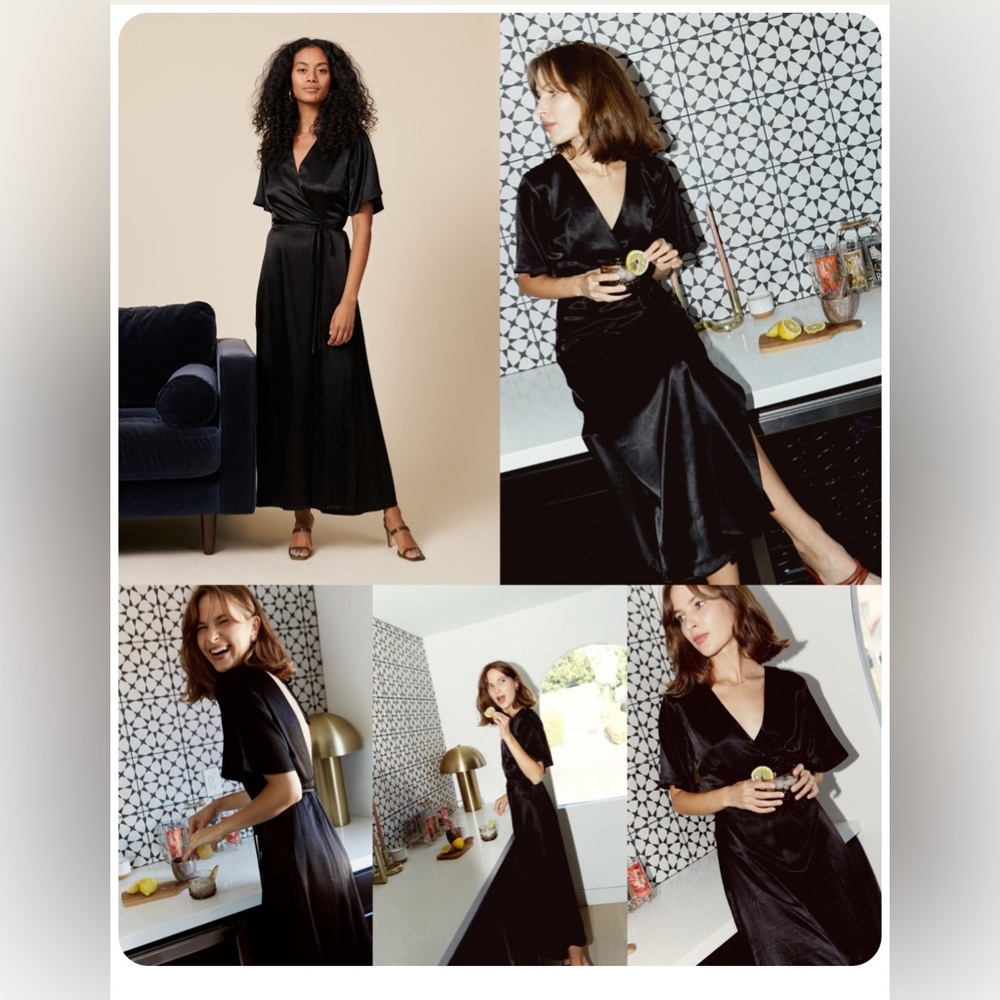 Whimsy + Row Silk Lola wrap dress